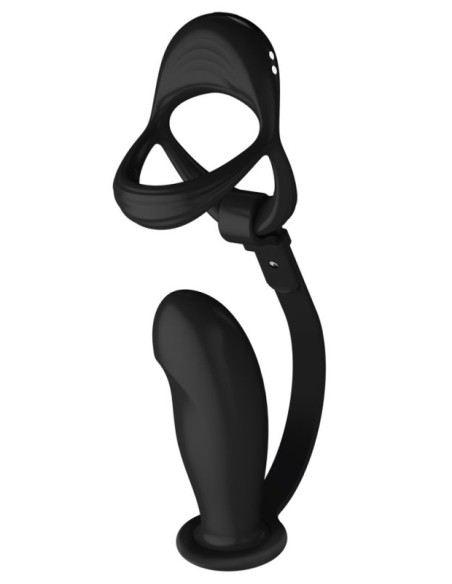 Ballstretcher et Plug Ass Curve 10 x 3.6 cm-10 Vibrations