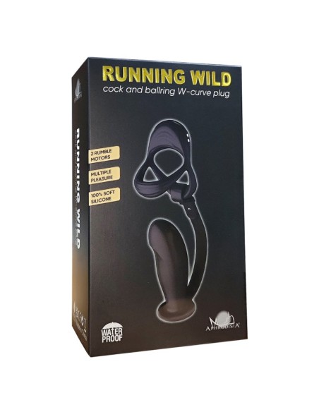 Ballstretcher et Plug Ass Curve 10 x 3.6 cm-10 Vibrations