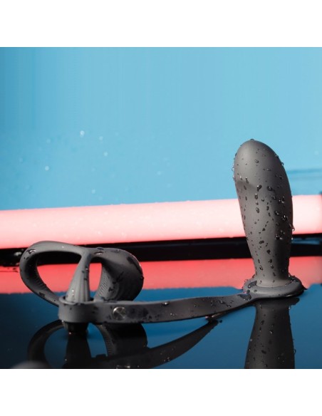 Ballstretcher et Plug Ass Curve 10 x 3.6 cm-10 Vibrations