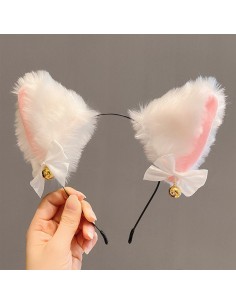 Serre-Tête Kitten Ears Blanc