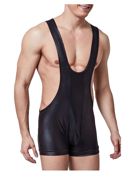 Body effet satiné Jullio Noir