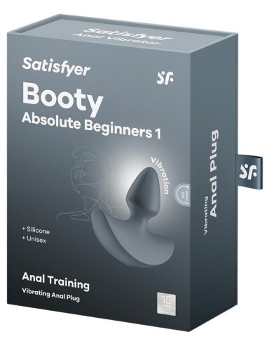 Plug anal vibrant Booty Absolute 1 Gris