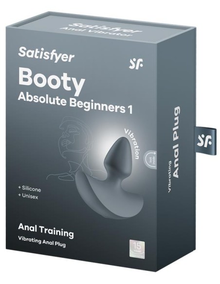 Plug anal vibrant Booty Absolute 1 Gris