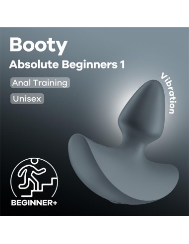 Plug anal vibrant Booty Absolute 1 Gris