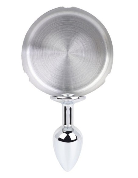 Plug métal Ashes round Argent 6 x 2.5cm