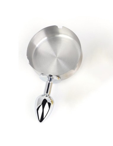 Plug métal Ashes round Argent 6 x 2.5cm