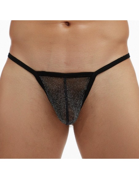 String Visibly Noir pailleté