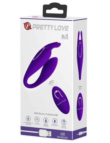 Stimulateur de clitoris Bill Pretty Love 10 x 3.3 cm Violet