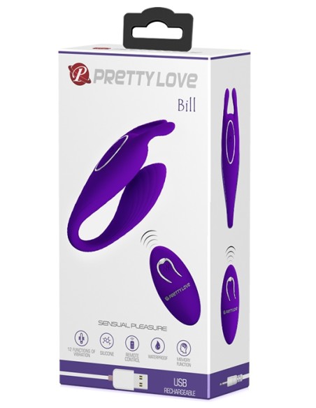 Stimulateur de clitoris Bill Pretty Love 10 x 3.3 cm Violet