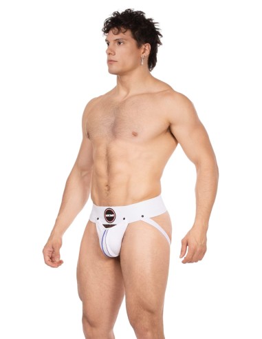 Jockstrap Rokk Blanc-Bleu