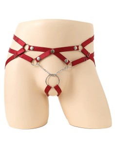 Jockstrap-Lanières Ring Passion Rouge