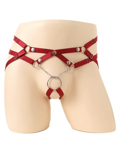 Jockstrap-Lanières Ring Passion Rouge