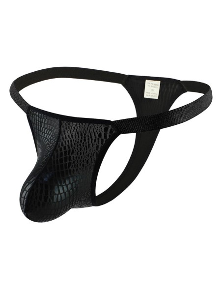 String Croco Noir