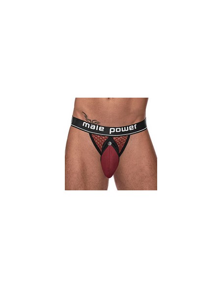Jockstrap Résille Ring & Jock Bordeaux
