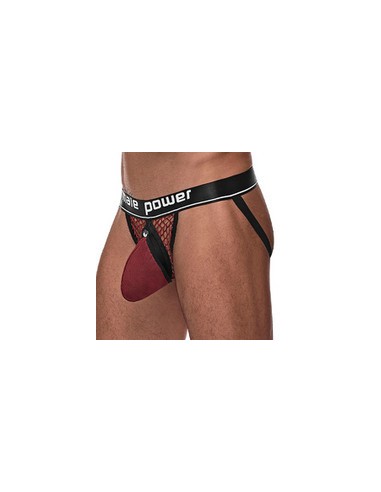 Jockstrap Résille Ring & Jock Bordeaux