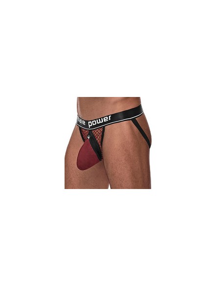 Jockstrap Résille Ring & Jock Bordeaux
