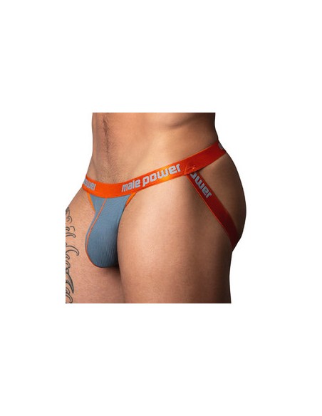 Jockstrap Rib Ring & Jock Gris-Orange