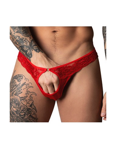 String dentelle Ring & Short Rouge