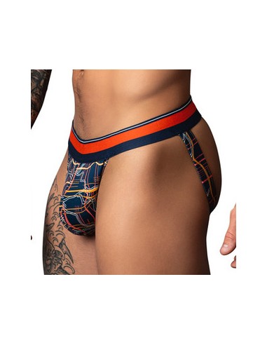 Jockstrap Soo Cumfy Bleu marine-Rouge