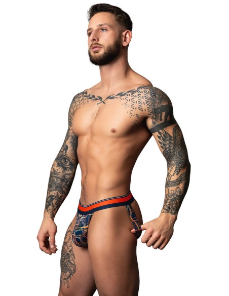 Jockstrap Soo Cumfy Bleu marine-Rouge