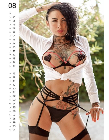 Calendrier 2026 Pin-up tattoo girls