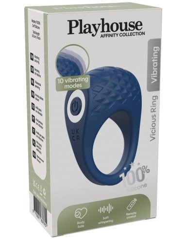 Cockring vibrant Vicious 35 mm Bleu