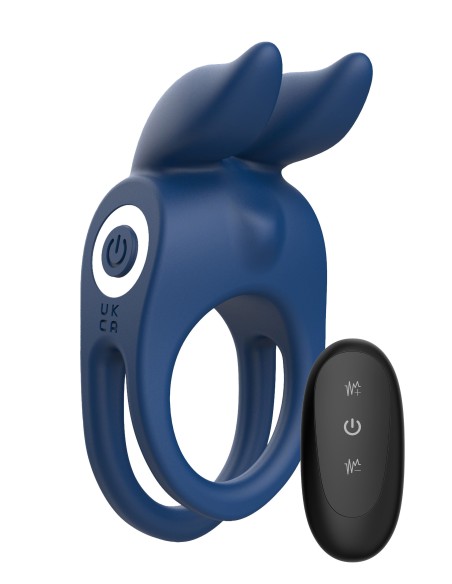 Cockring vibrant Fierce Rabbit 30mm Bleu