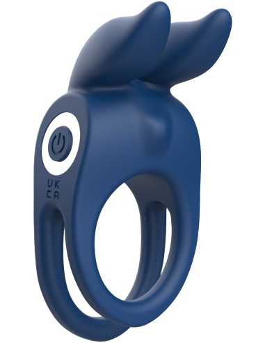 Cockring vibrant Fierce Rabbit 30mm Bleu