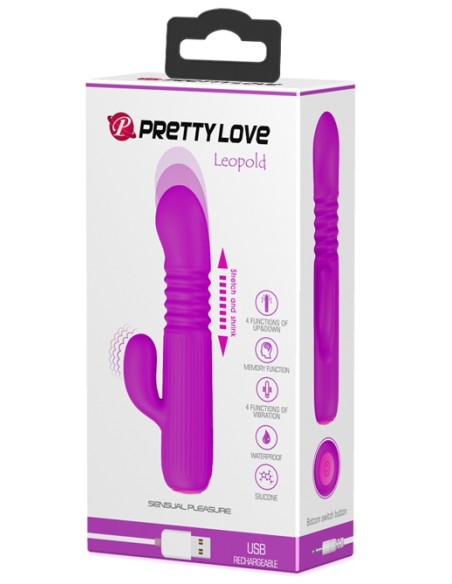 Rabbit LEOPOLD Pretty Love 11 x 3 cm Violet