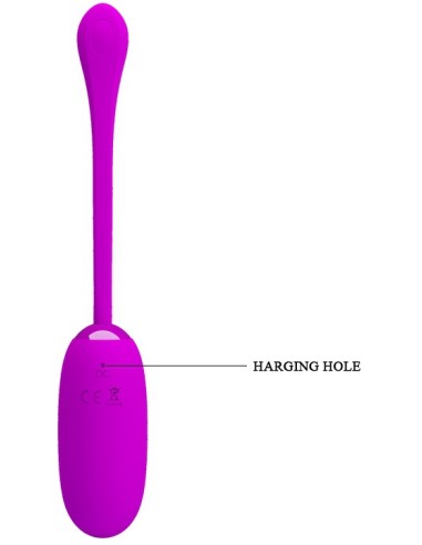 Oeuf vibrant Julius Pretty Love 7.8 x 3.3 cm Violet