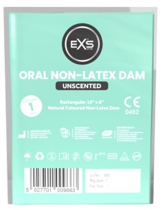 Digue orale en latex 10 x 6 cm Sans parfum