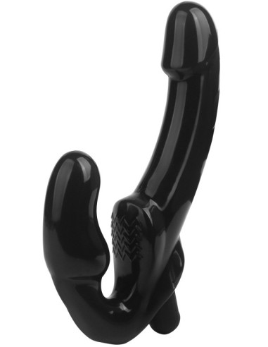 Gode Ceinture sans harnais vibrant Glowblack 12 x 3.5cm