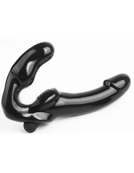 Gode Ceinture sans harnais vibrant Glowblack 12 x 3.5cm