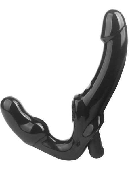 Gode Ceinture sans harnais vibrant Glowblack 12 x 3.5cm