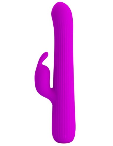 Rabbit à rotation Julian Pretty Love 12 x 2.5 cm Violet