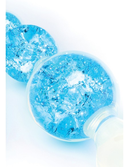 Chapelet anal Crystaltrio Bleu 14 x 4.5cm