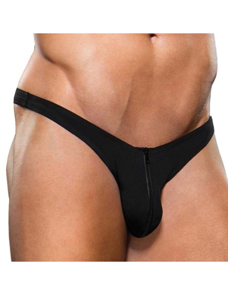 String Zipper Noir