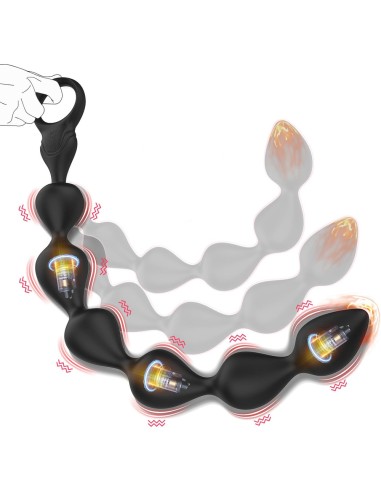 Boules anales vibrantes Icosix 28 x 3.4cm