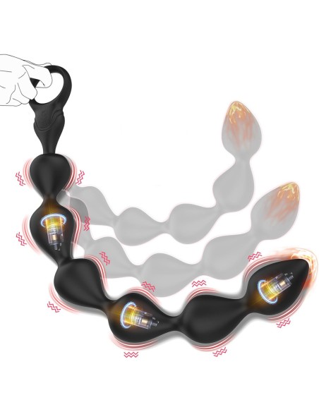 Boules anales vibrantes Icosix 28 x 3.4cm