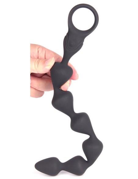 Boules anales vibrantes Icosix 28 x 3.4cm