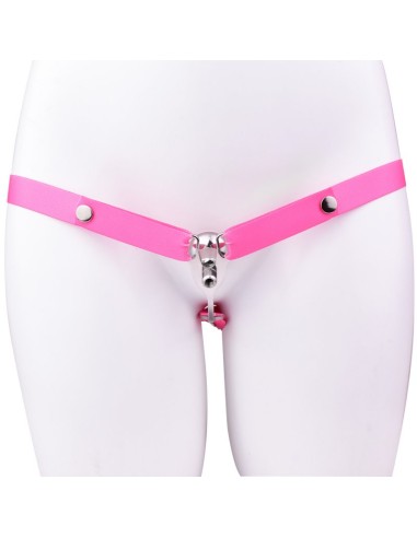 Dispositif Fem Mini V-Free en métal Sangle rose