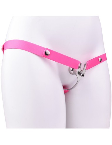Dispositif Fem Mini V-Free en métal Sangle rose