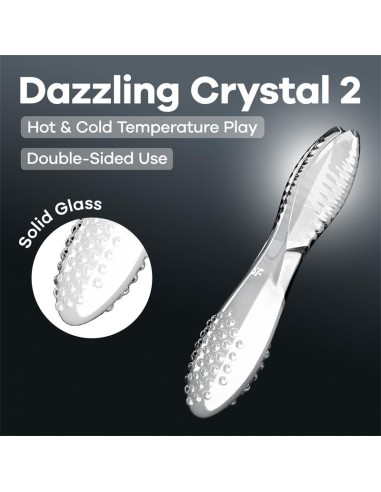 Gode en verre Dazzling crystal 2 Transparent 20 x 3.8cm