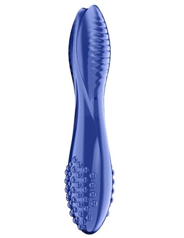 Gode en verre Dazzling crystal 2 Bleu 20 x 3.8cm