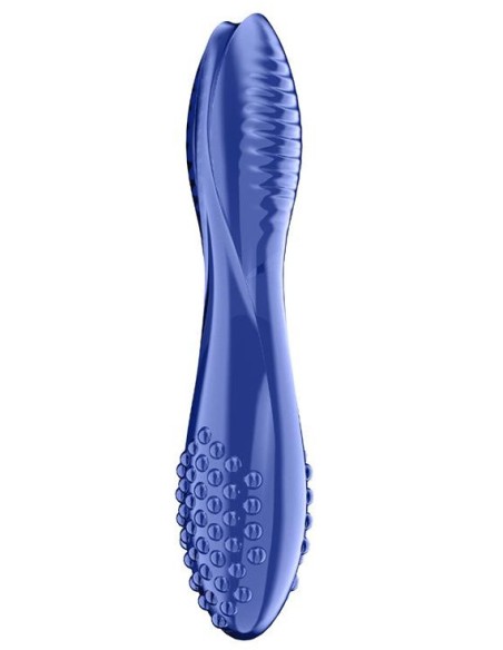 Gode en verre Dazzling crystal 2 Bleu 20 x 3.8cm