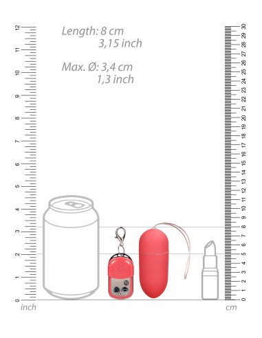 Oeuf vibrant sans fil SPLASH 8 x 3.4 cm Rose