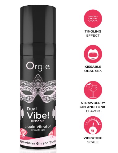 Gel Stimulant Dual vibe strawberry gin tonic 15ml