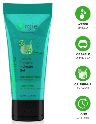 Lubrifiant Aromatisé Cocktail caipirinha 50ml