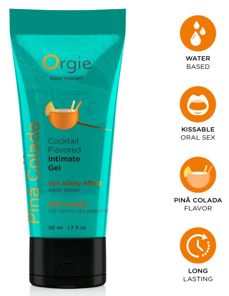 Lubrifiant Aromatisé Cocktail piña colada 50ml