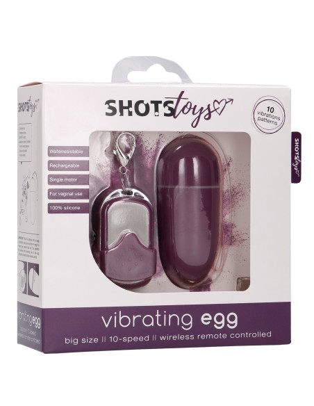 Oeuf vibrant sans fil Splash 8 x 3.4 cm Violet